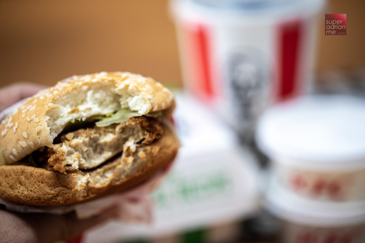 Meat Free KFC Zero Chicken Burger available till 27 January 2021