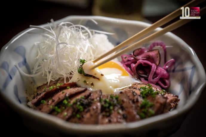 Truffle Karubi Sumiyaki Donburi with Kyushu Wagyu