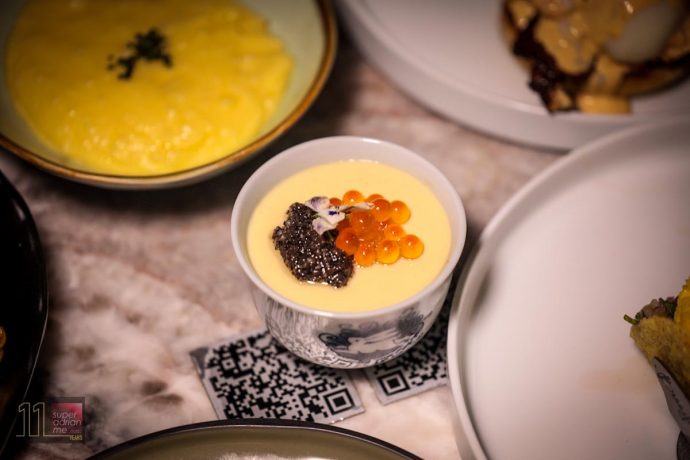 Egg Custard with lobster and truffle purée | SUPERADRIANME.com Burger & Lobster - Egg Custard with lobster and truffle purée