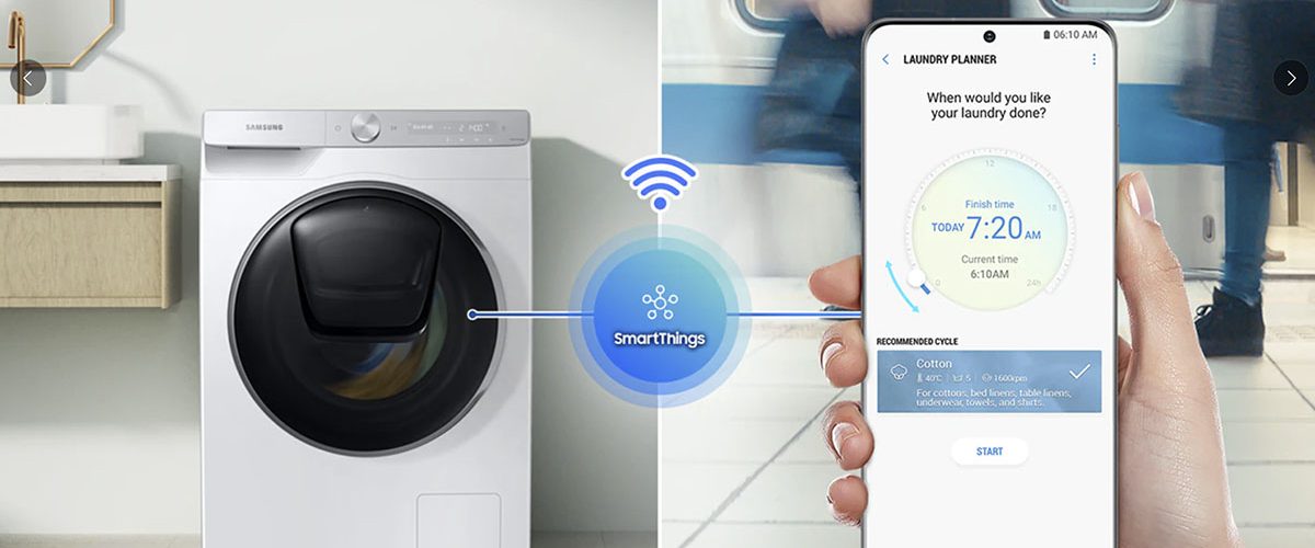 Samsung QuickDrive AI powered washing machine laundry best review price singapore