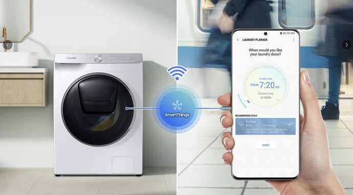 Samsung QuickDrive AI powered washing machine laundry best review price singapore