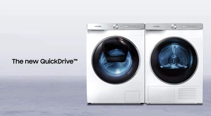 Samsung QuickDrive AI powered washing machine laundry best review price singapore