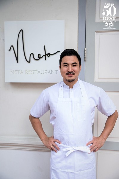 Opened in 2016 by South Korean-born chef Sun Kim, Meta in Singapore is the recipient of the 2021 American Express One To Watch Award.