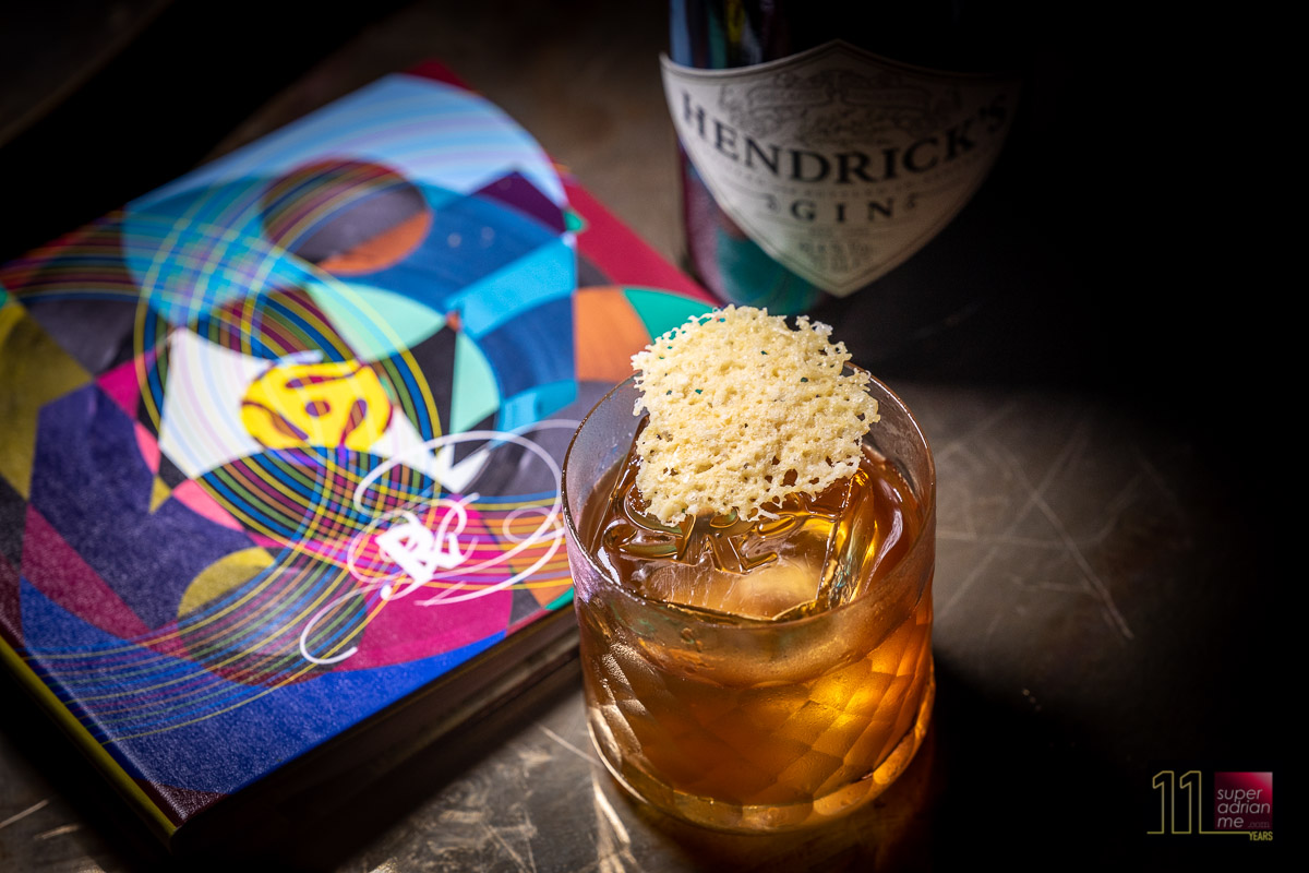 HIGH SOCIETY $25 Hendricks Gin | Porcini Mushroom | Campari | House-blend Red Sweet Vermouth