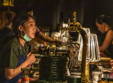 Bannie Kang during guest shift at Manhattan Bar in Singapore in April 2021