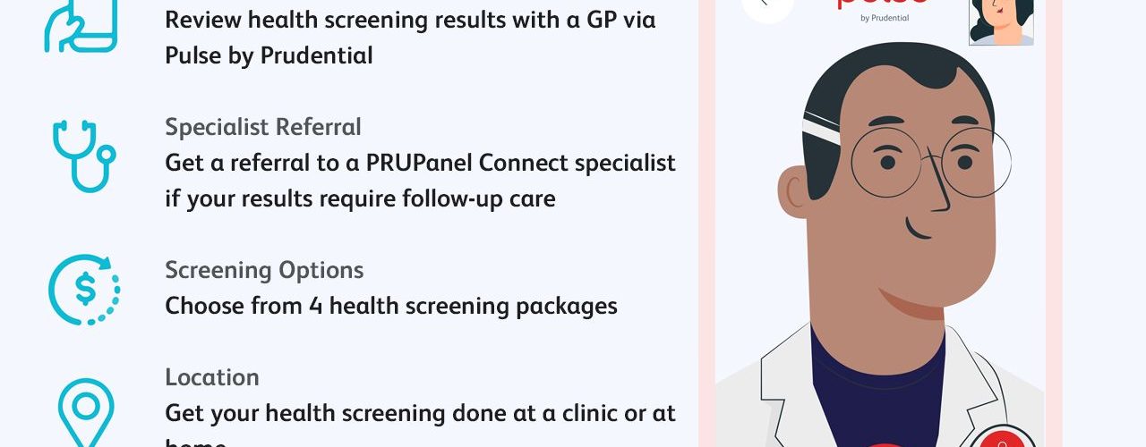 PRUPanel Connect Health Screening (Screen grab from Prudential Singapore LinkedIn Page)