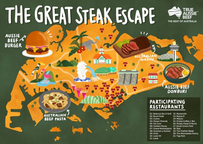 The Great Steak Escape Map