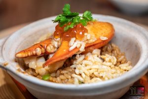 Braised Boston Lobster with Pearl Rice & Crispy Rice Toppings