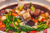 Sizzling Pig Blood Curd & Tofu with Salted Fish & Minced Meat from Crystal Jade Hong Kong Kitchen